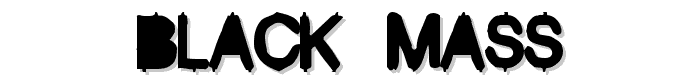 Black Mass font